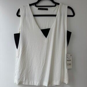 Zara Basic Black and White Tank (NWT)